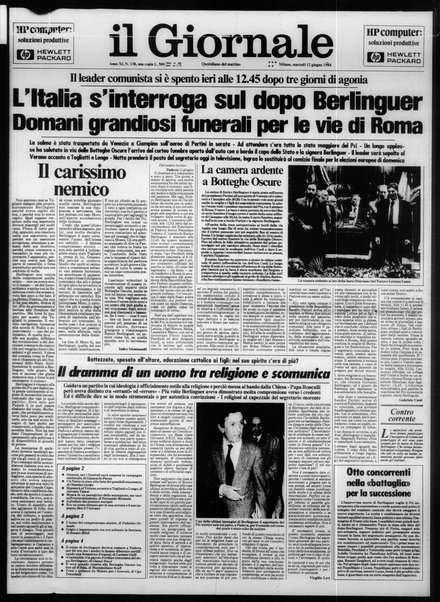 Il giornale : quotidiano del mattino